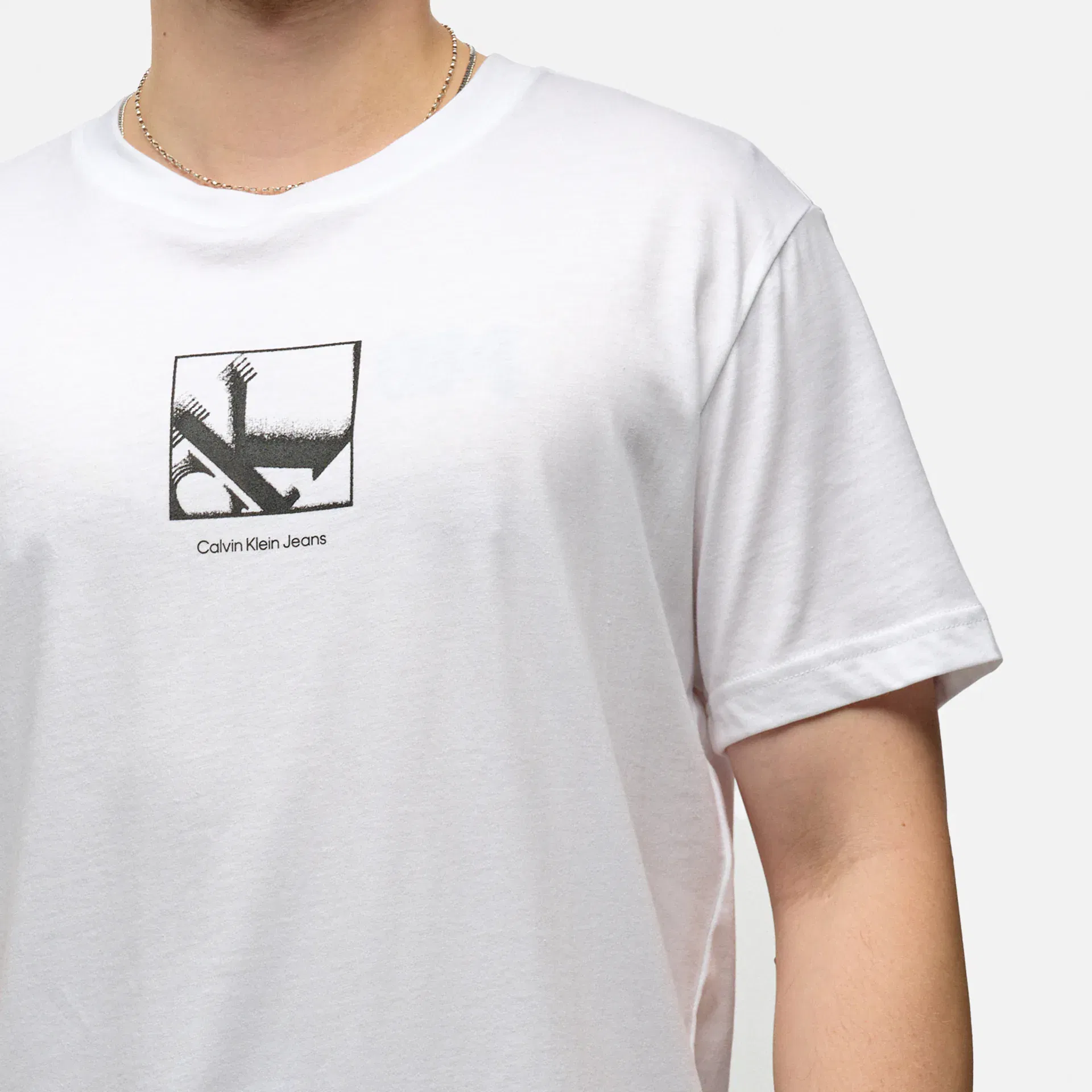 Calvin Klein Jeans Grid Box T-Shirt White