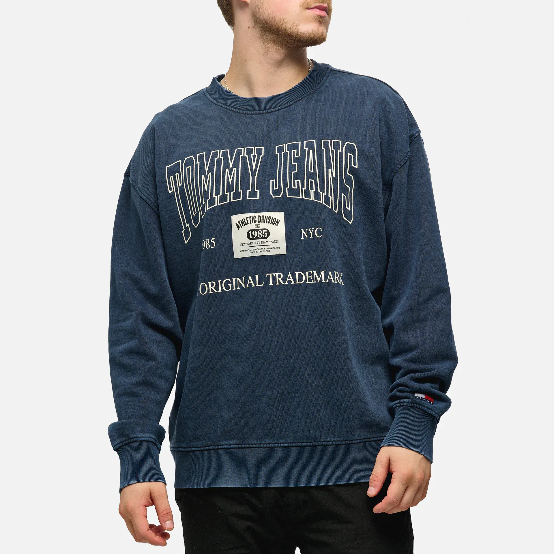 Tommy Jeans Relaxed Archive Crewneck Blue