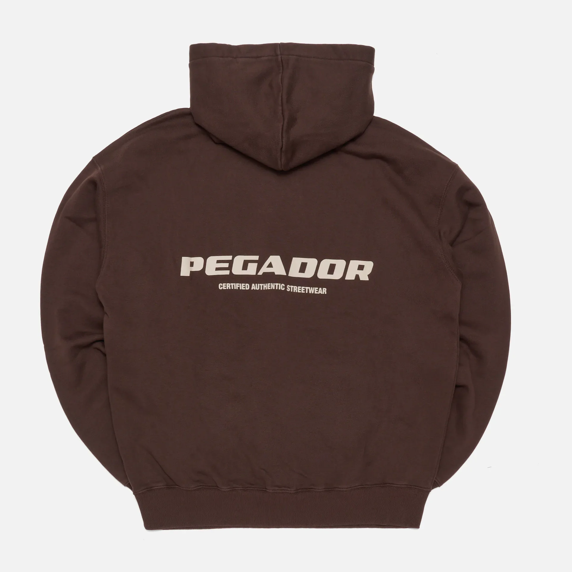 PEGADOR Colne Logo Oversized Hoodie Oak Brown