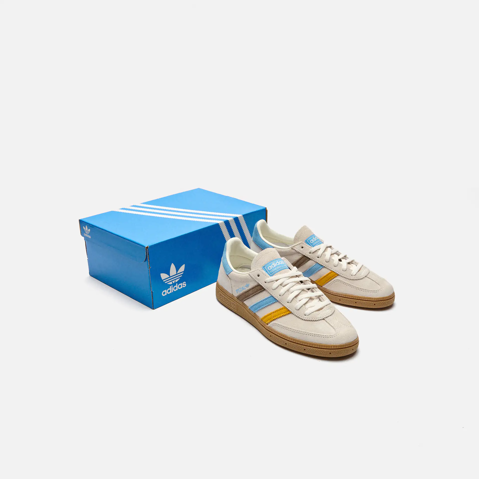 adidas Originals Handball Spezial Sneaker Cloud White/Light Blue/Earth Strata