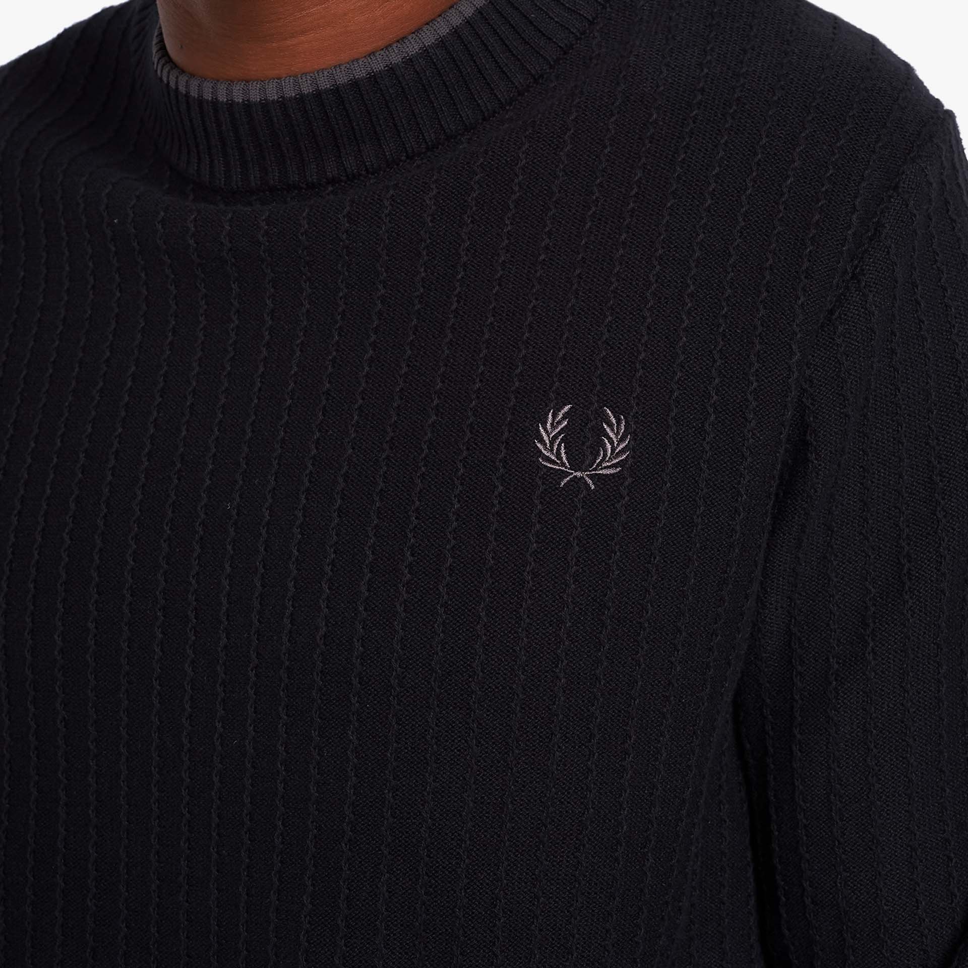 Fred Perry Textured Crew Neck Pullover