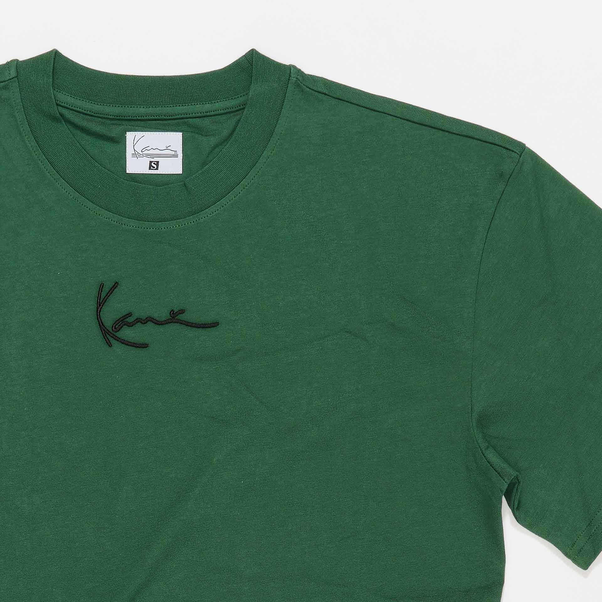 Karl Kani Small Signature Essential T-Shirt Dark Green
