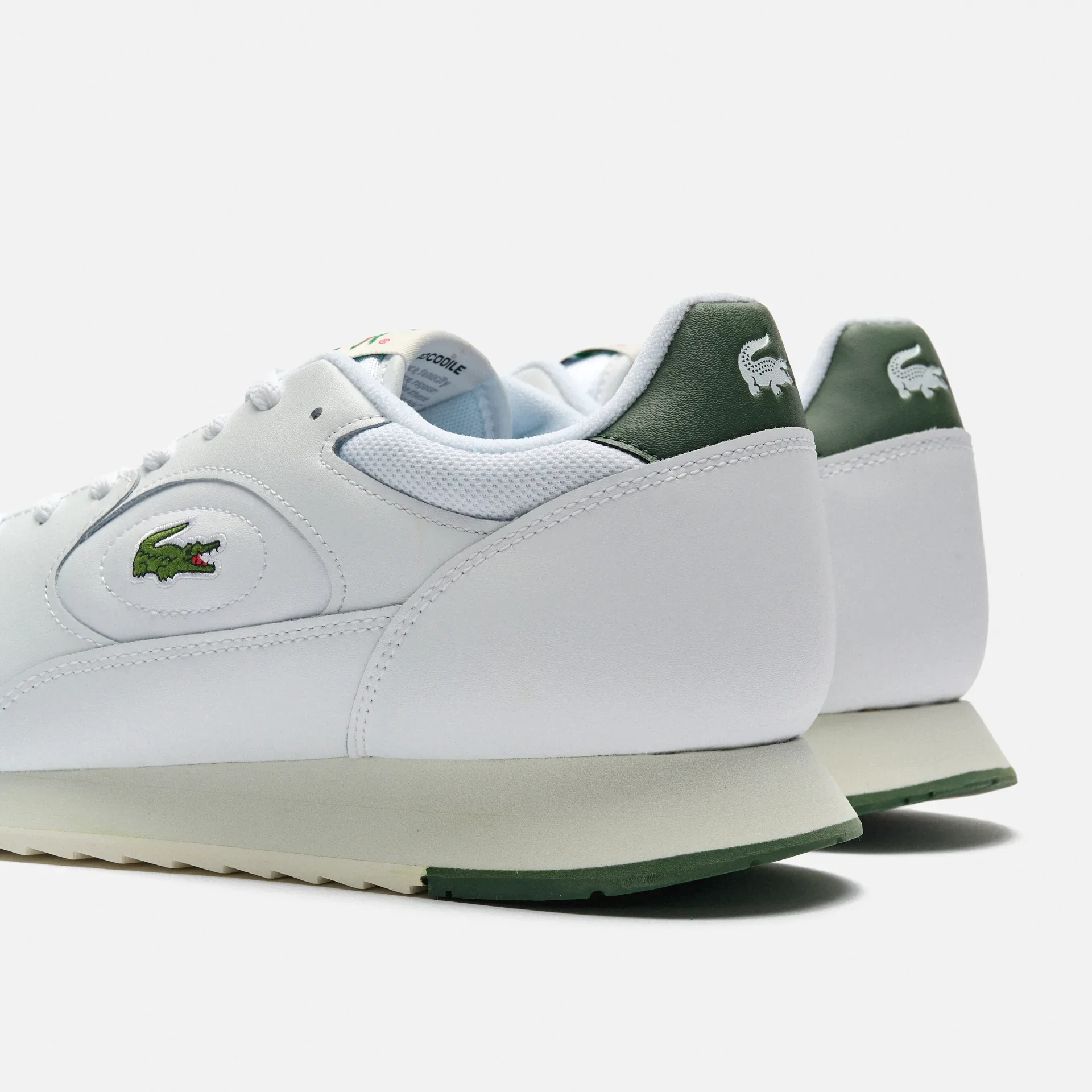 Lacoste Linetrack Leather Sneaker White/Green