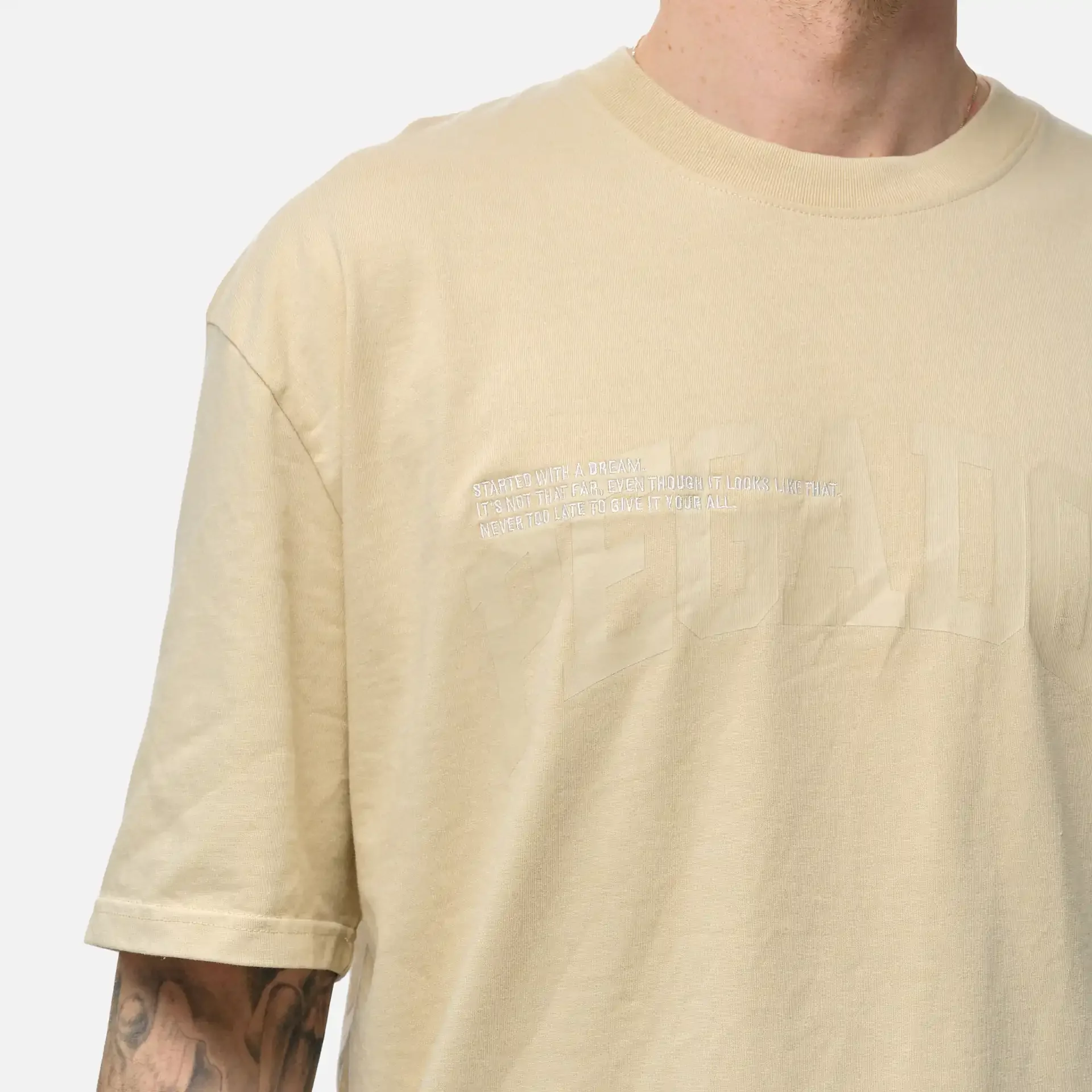 PEGADOR Gilford Oversized T-Shirt Washed Desert Sand
