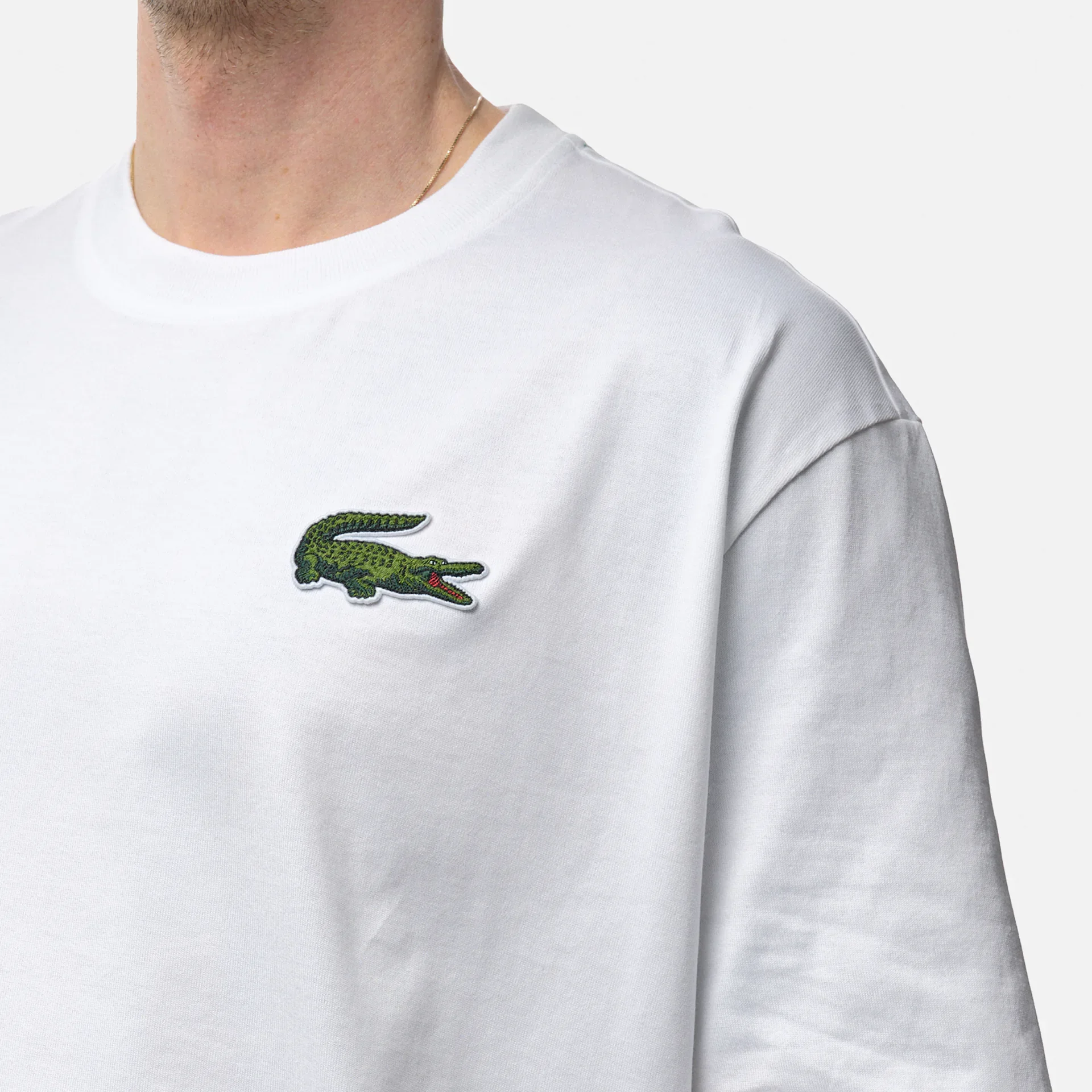  Lacoste Large Crocodile T-Shirt White
