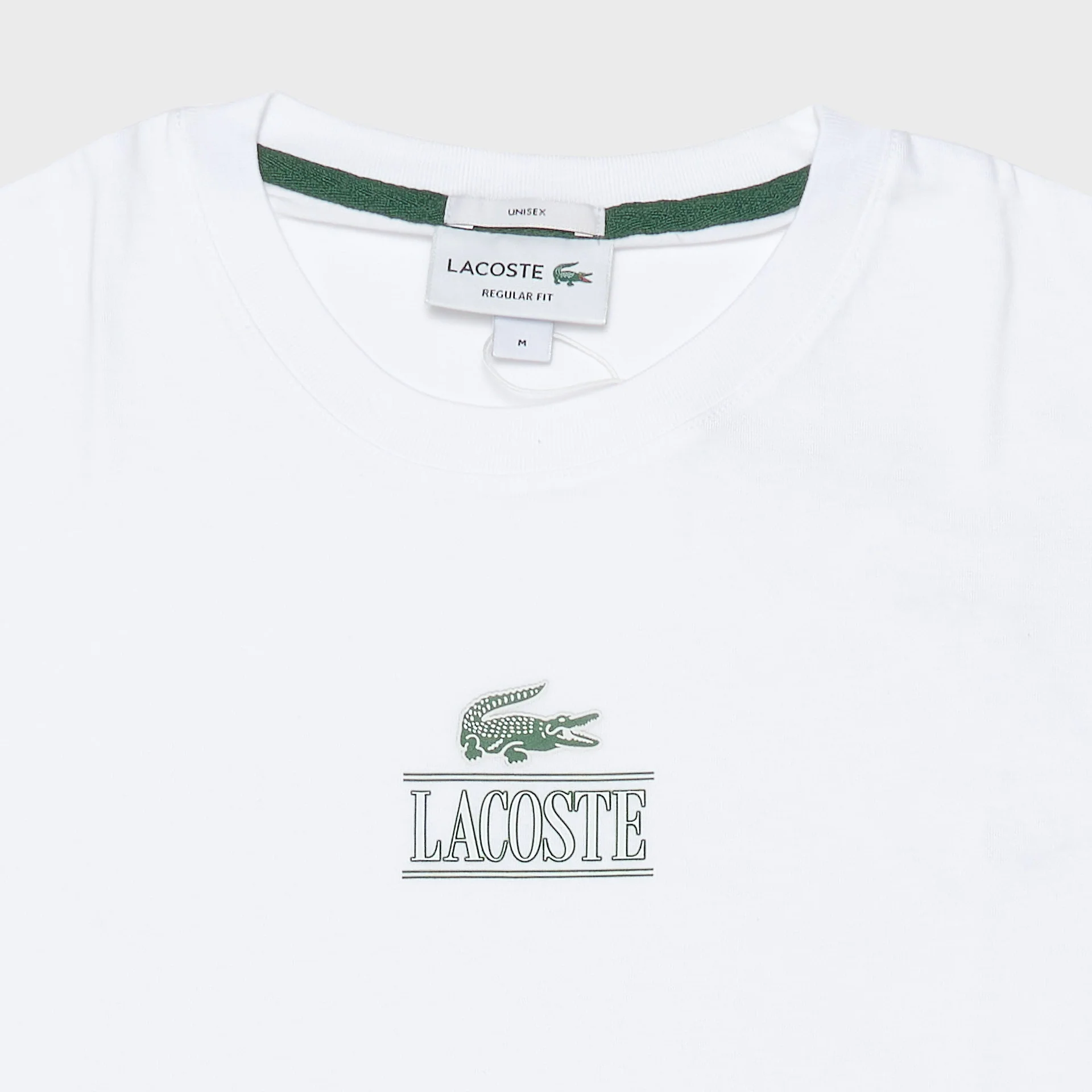 Lacoste Cotton Jersey Branded T-Shirt White