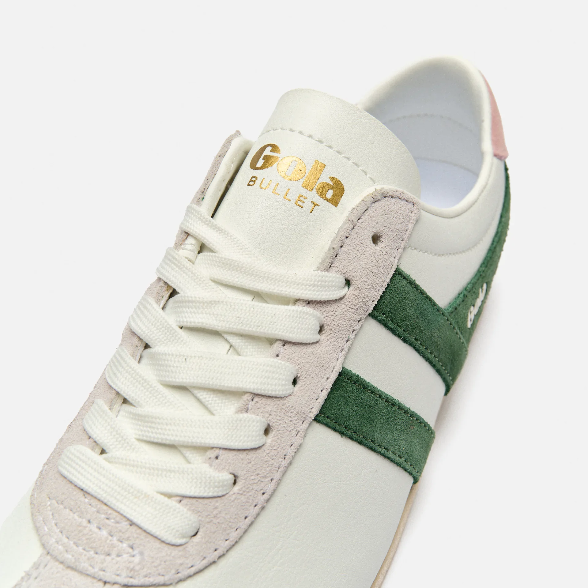 Gola Bullet Pure Sneaker White/Evergreen/Chalk Pink