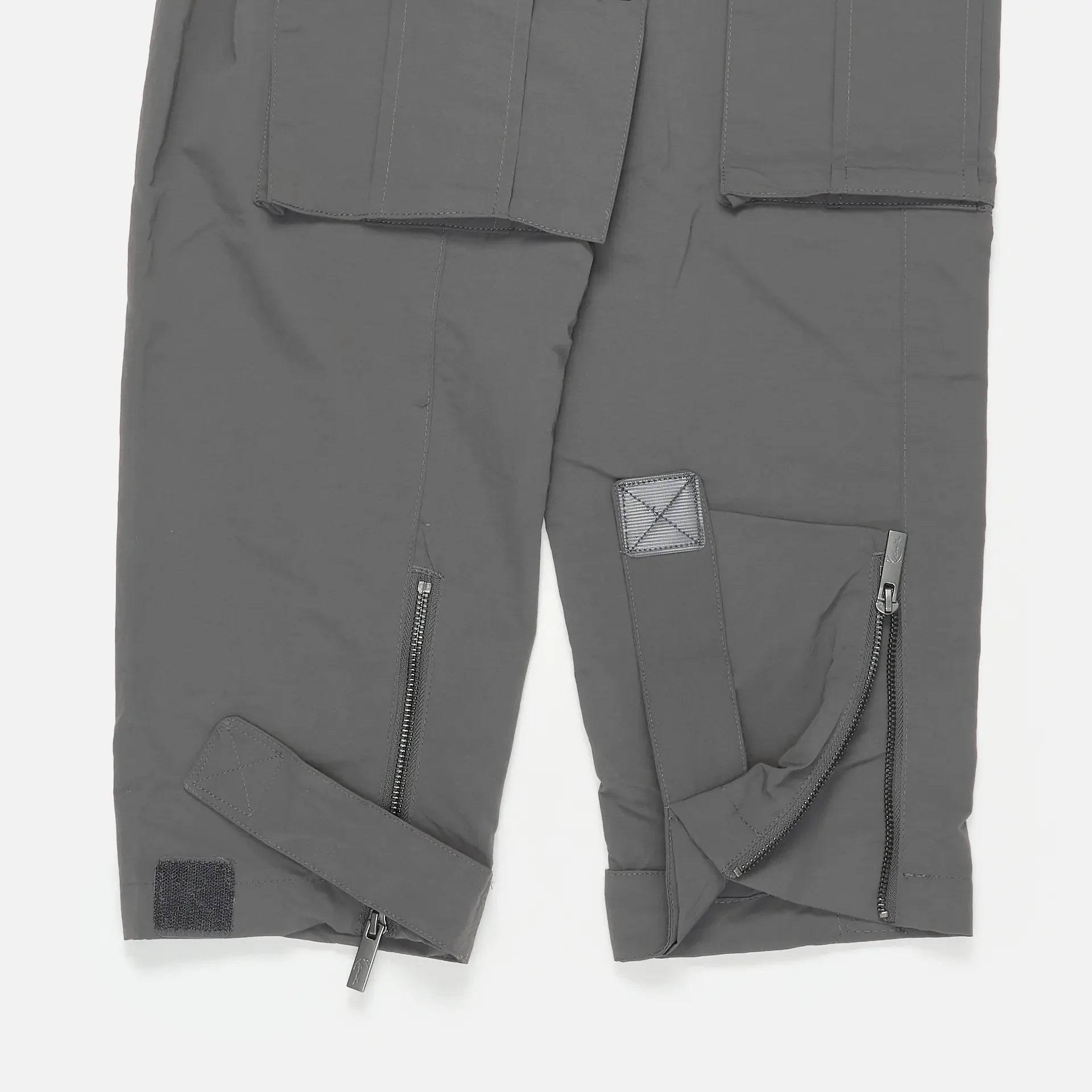 Karl Kani Rubber Signature Tapered Cargo Pants Anthracite