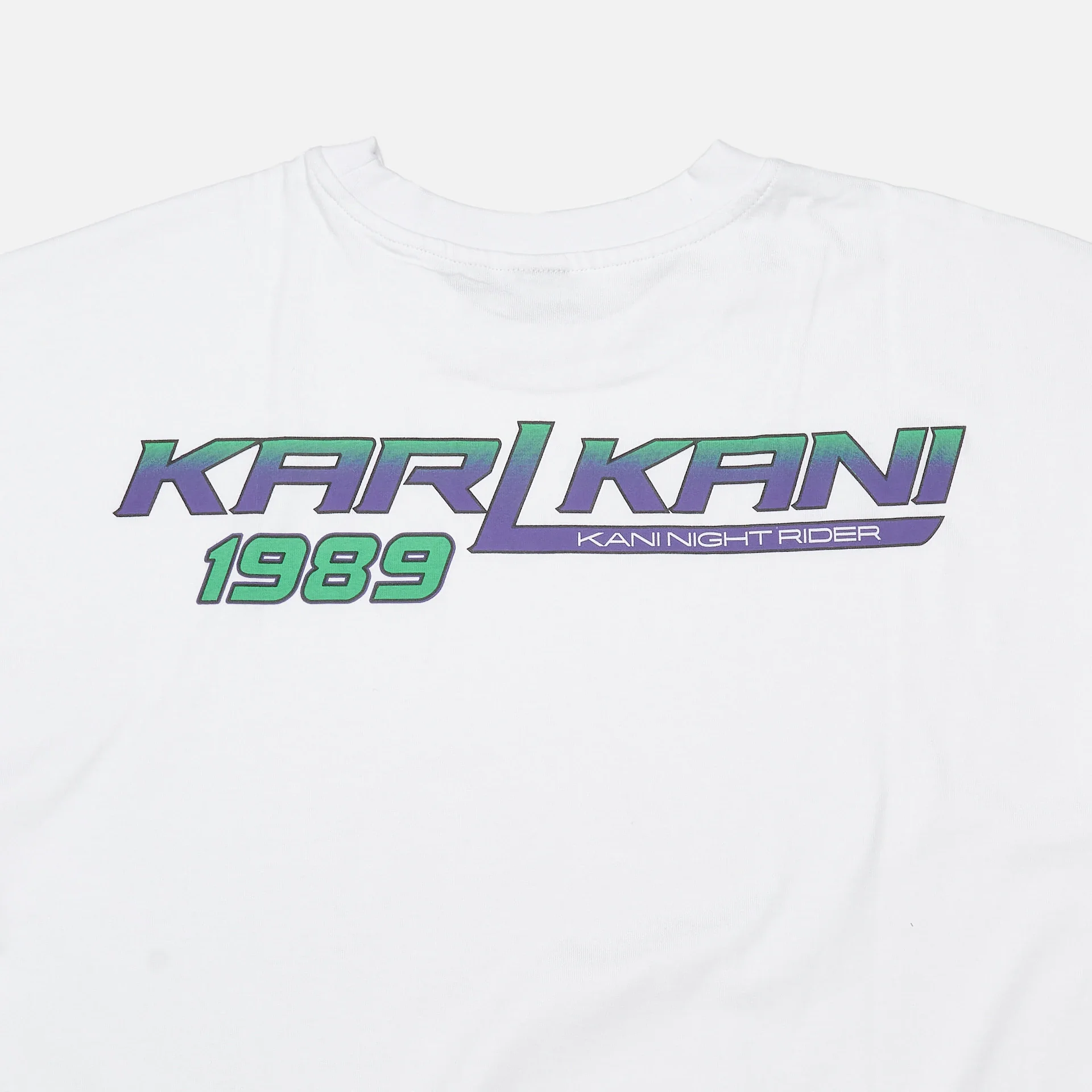 Karl Kani Small Signature Boxy Kani Night Rider T-Shirt White